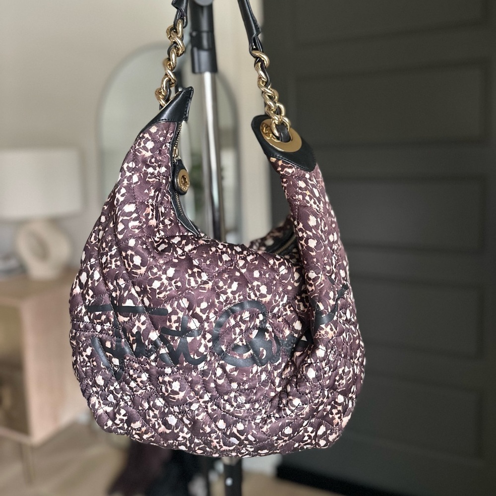 Authentic Vintage Just Cavalli Hobo / Shoulder Bag / Brown / Gold